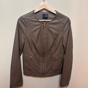 The Limited Women's Taupe Leather Jacket